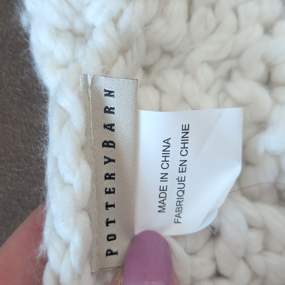 Pottery Barn Cable Throw - Picture 3 of 5